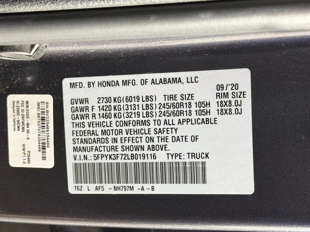 Used 2020 Honda Ridgeline RTL-E image 32