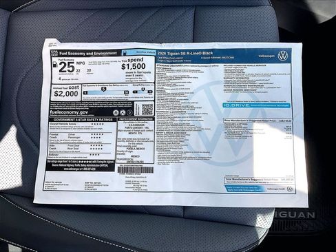 New 2026 Volkswagen Tiguan SE R-Line AWD/4WD image 16