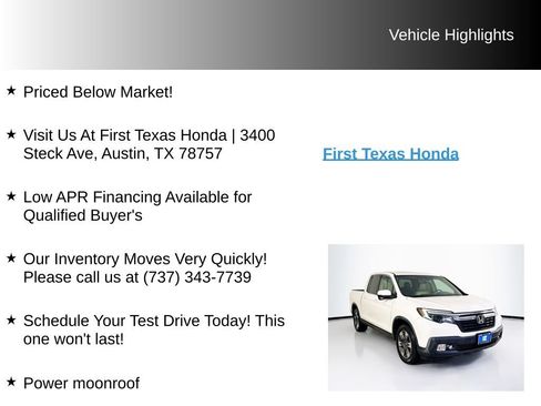 Used 2019 Honda Ridgeline RTL-T image 9
