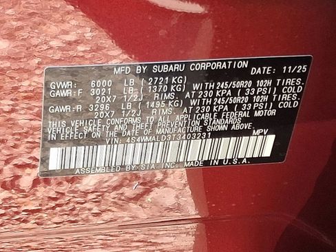 New 2026 Subaru Ascent Bronze Edition image 12