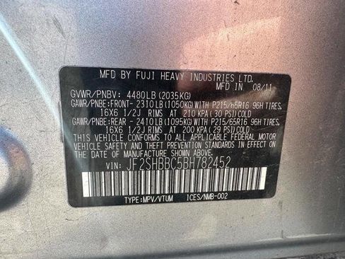 Used 2011 Subaru Forester 2.5X w/ Popular Equipment Group 1A AWD/4WD image 41