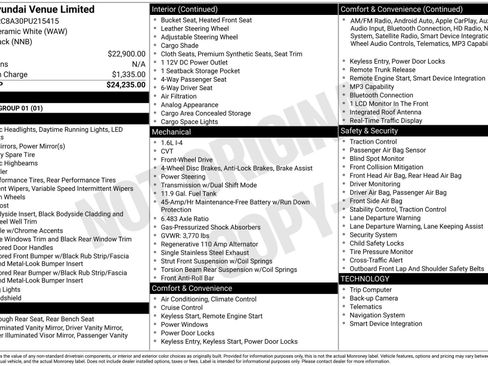 Used 2023 Hyundai Venue Limited FWD image 18