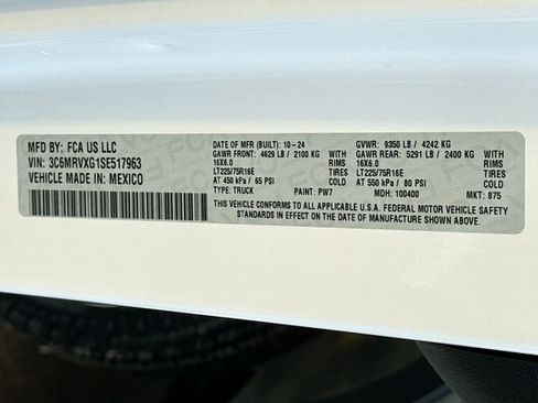 New 2025 RAM ProMaster 3500 w/ Quick Order Package 22G SLT FWD image 31