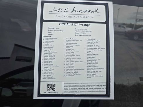 Used 2022 Audi Q7 3.0T Prestige w/ Prestige Package image 21