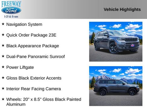 Used 2024 Jeep Grand Cherokee L Limited w/ Black Appearance Package AWD/4WD image 3