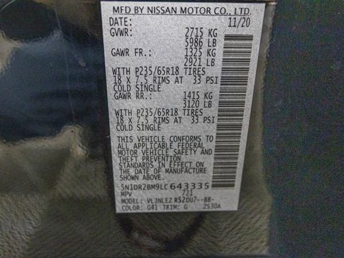 Used 2020 Nissan Pathfinder SV image 52