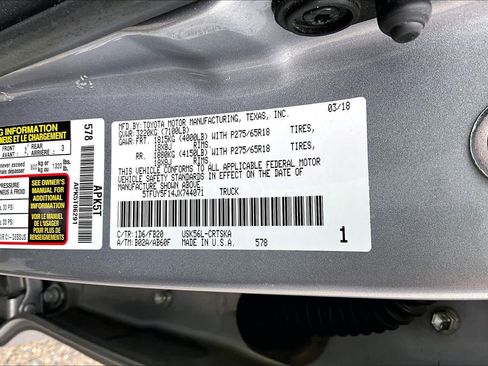 Certified 2018 Toyota Tundra SR5 w/ TRD Off Road Package AWD/4WD image 36