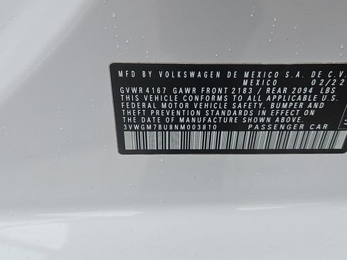 Certified 2022 Volkswagen Jetta SEL image 9