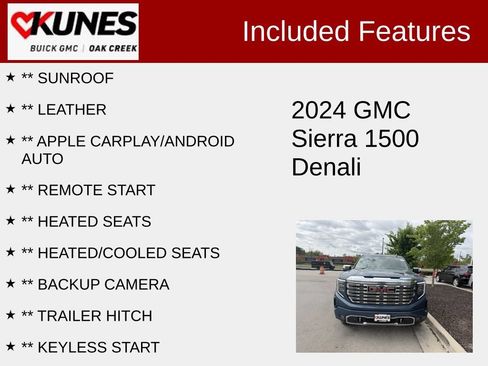 Used 2024 GMC Sierra 1500 Denali w/ Denali Reserve Package AWD/4WD image 2