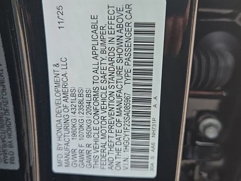 Used 2025 Honda Accord LX image 3
