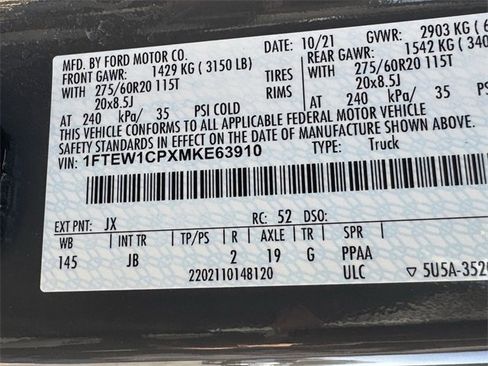 Used 2021 Ford F150 XL w/ STX Appearance Package image 35