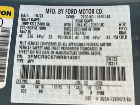 Certified 2021 Ford Bronco Sport Outer Banks AWD/4WD image 31
