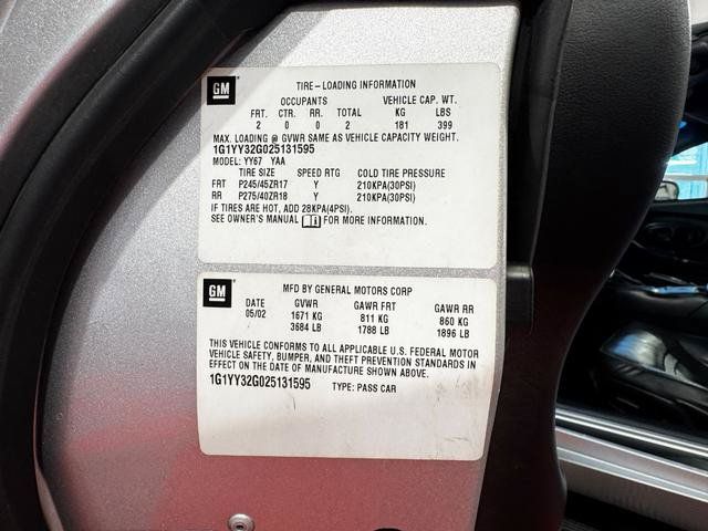 Used 2002 Chevrolet Corvette Convertible w/ Preferred Equipment Group2 RWD image 36