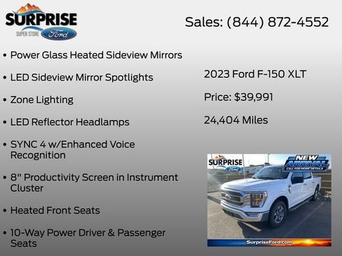 Used 2023 Ford F150 XLT w/ Equipment Group 302A High RWD image 18