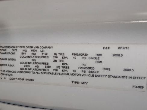 Used 2015 Chevrolet Express 2500 Extended image 41