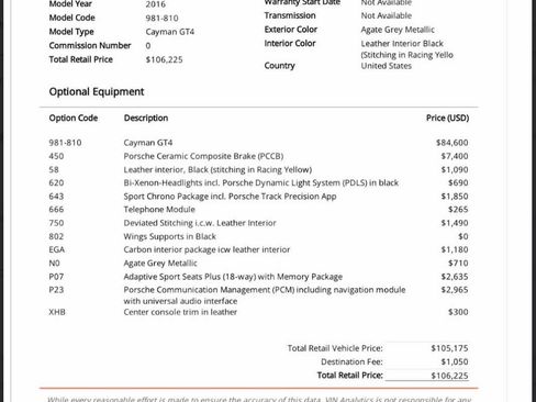 Used 2016 Porsche Cayman GT4 RWD image 31