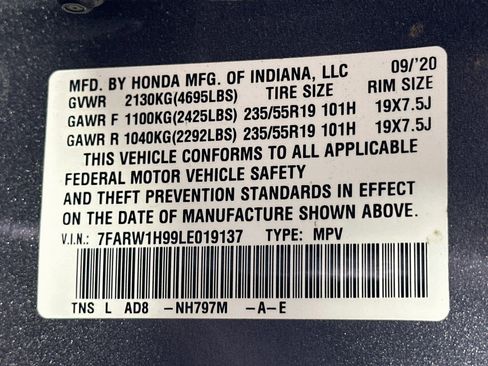 Used 2020 Honda CR-V Touring image 12