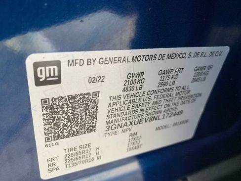 Used 2022 Chevrolet Equinox LT AWD/4WD image 30