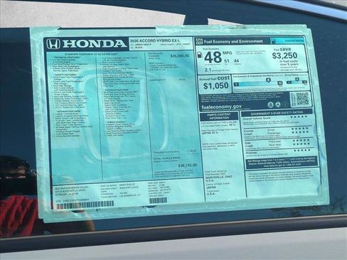 New 2026 Honda Accord EX-L image 17