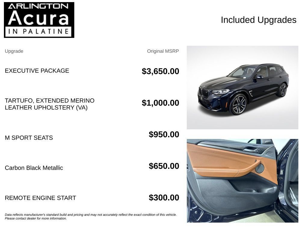 Used 2024 BMW X3 M w/ Executive Package AWD/4WD image 4