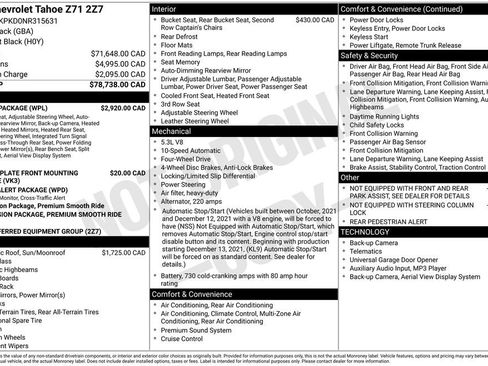 Used 2022 Chevrolet Tahoe Z71 w/ Luxury Package image 30