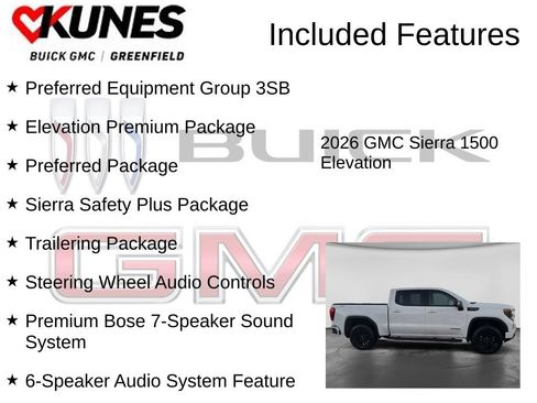 New 2026 GMC Sierra 1500 Elevation w/ Elevation Premium Package AWD/4WD image 3