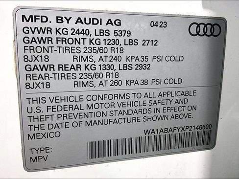 Used 2023 Audi Q5 2.0T Premium w/ Convenience Package AWD/4WD image 25