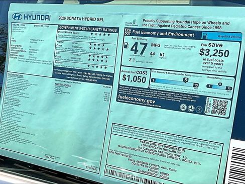 New 2026 Hyundai Sonata SEL image 14