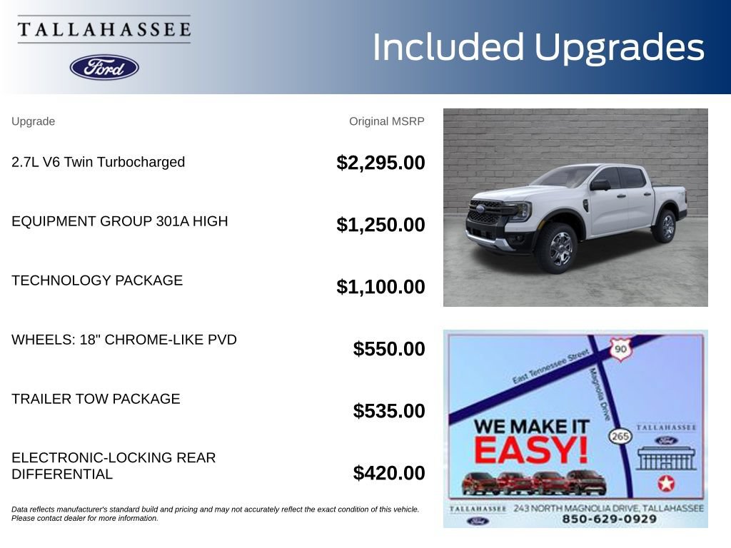 New 2026 Ford Ranger XLT w/ Equipment Group 301A High AWD/4WD image 3
