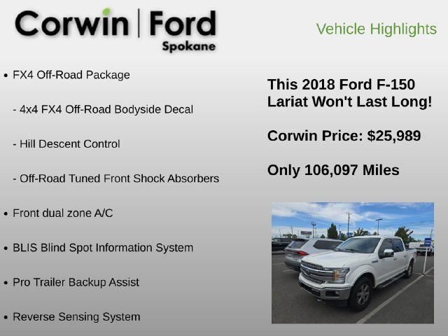 Used 2018 Ford F150 Lariat AWD/4WD image 8