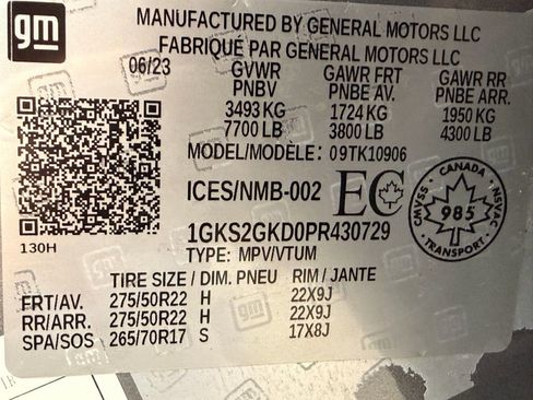 Used 2023 GMC Yukon XL SLT w/ SLT Premium Package image 54