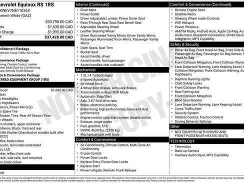 Used 2022 Chevrolet Equinox RS AWD/4WD image 13