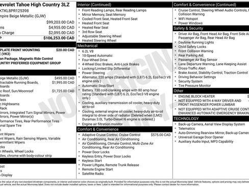 Used 2023 Chevrolet Tahoe High Country AWD/4WD image 10