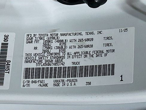 Used 2026 Toyota Tundra SR5 w/ SX Package image 28