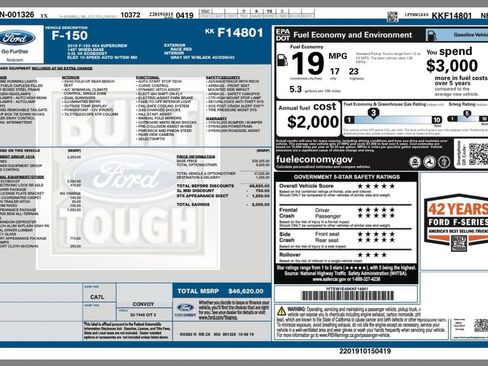 Used 2019 Ford F150 XL w/ Equipment Group 101A Mid AWD/4WD image 5