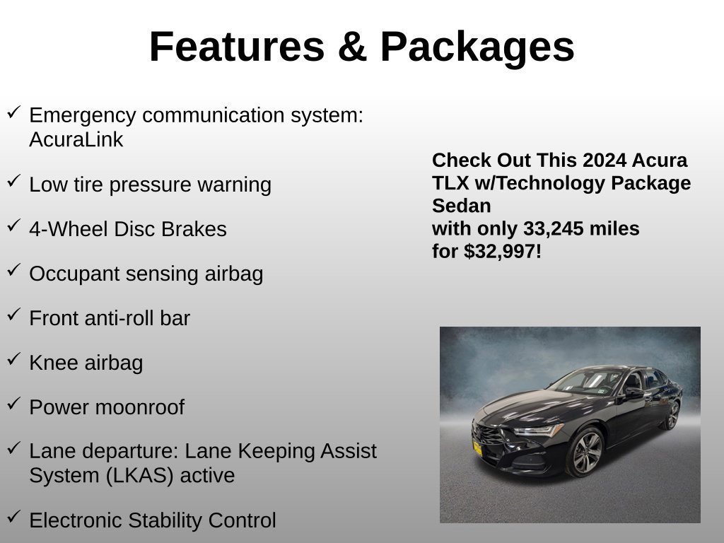 Used 2024 Acura TLX w/ Technology Package FWD image 16