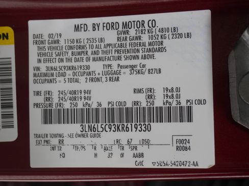 Used 2019 Lincoln MKZ Reserve w/ Reserve Plus Package FWD image 37