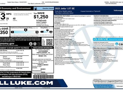 Used 2023 Volkswagen Jetta SE w/ Panoramic Sunroof Package FWD image 1