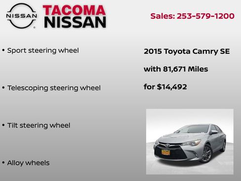 Used 2015 Toyota Camry SE image 18