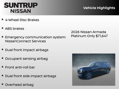 New 2026 Nissan Armada Platinum image 16