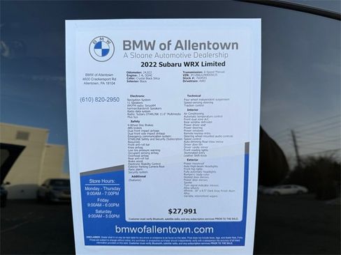 Used 2022 Subaru WRX Limited image 26