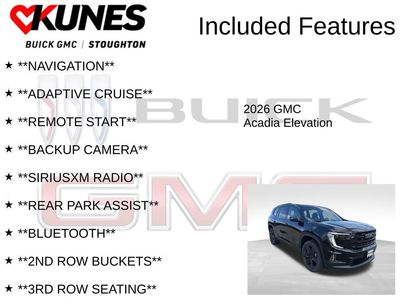 New 2026 GMC Acadia Elevation w/ Black Edition