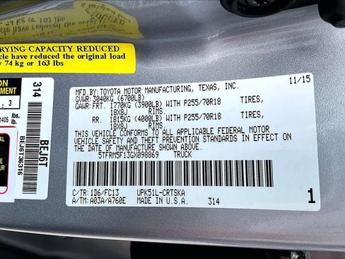 Used 2016 Toyota Tundra SR5 w/ Tow Package image 36