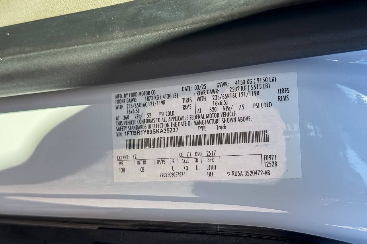 Used 2025 Ford Transit 250 Low Roof w/ Exterior Upgrade Package RWD image 18
