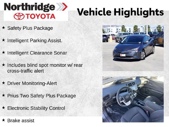 Used 2018 Toyota Prius Two w/ Prius Two Safety Plus Package FWD image 2
