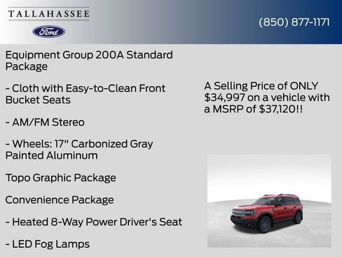 New 2026 Ford Bronco Sport Big Bend w/ Convenience Package AWD/4WD image 12