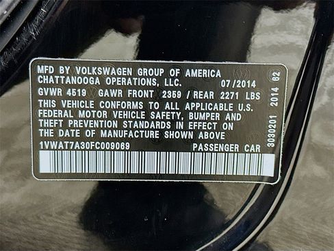 Used 2015 Volkswagen Passat 1.8T Wolfsburg Edition image 34