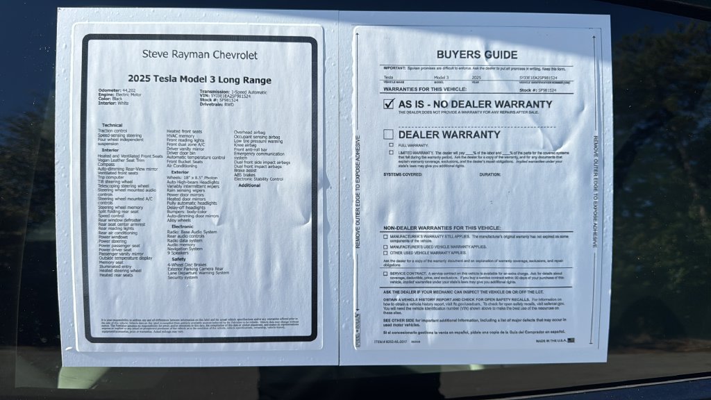 Used 2025 Tesla Model 3 Long Range RWD image 27