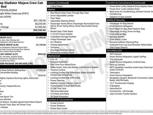 Used 2025 Jeep Gladiator Mojave w/ Safety Group AWD/4WD image 2