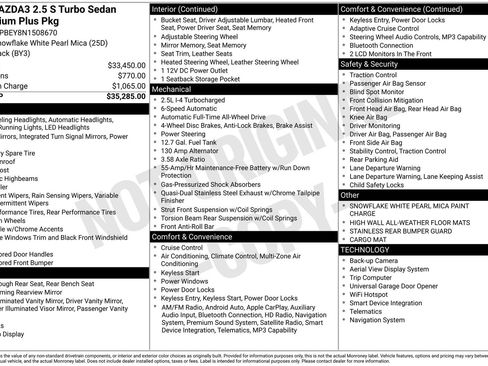 Used 2022 MAZDA MAZDA3 s image 33